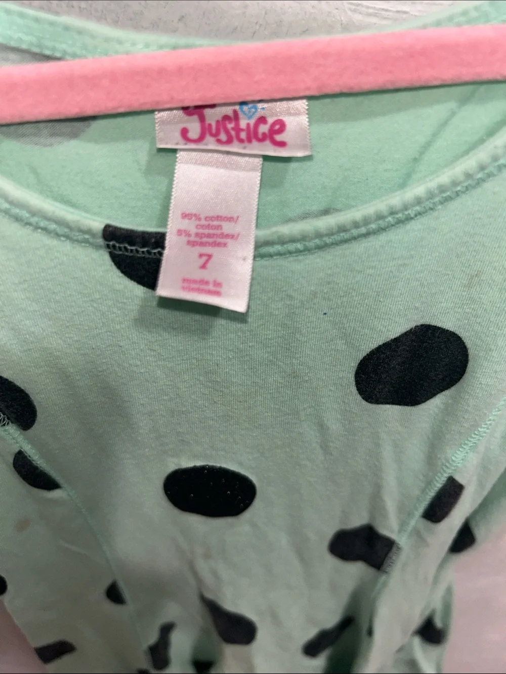 Justice mint green